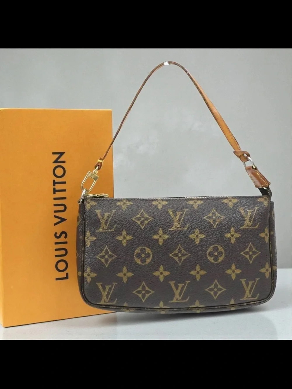 Louis Vuitton Brown Monogram Canvas Shoulder Bag